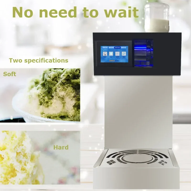 Snowflake Ice Maker Commercial Automatic Applianecs Refrigeration Equipments Sponge Flake Snow Shaver Slush Machine