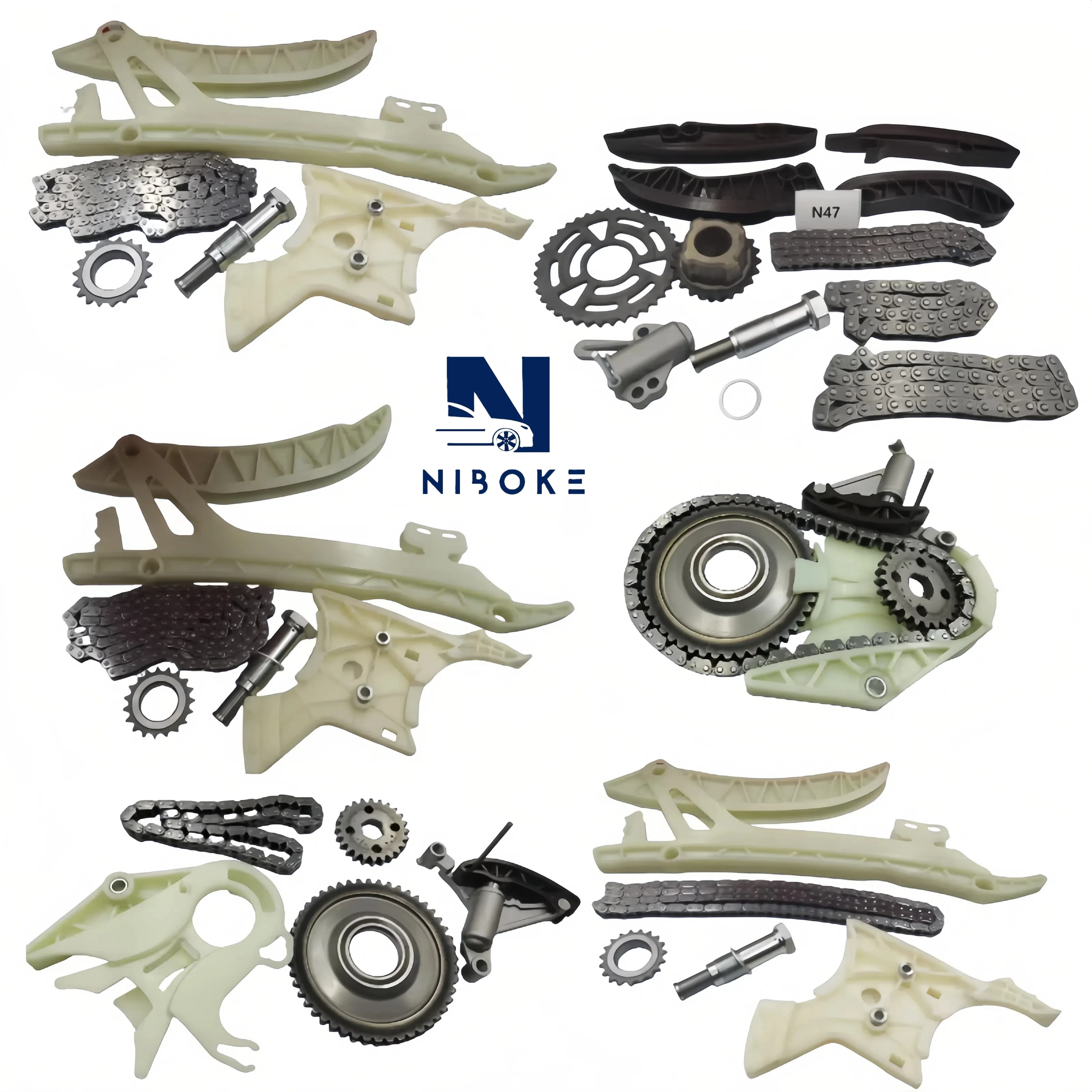 Nuevo estado de juego de cadena de distribución para mercedes-benz incluye tensor de cadena de acero para modelos C300 E350 CLS350 S350 ML350