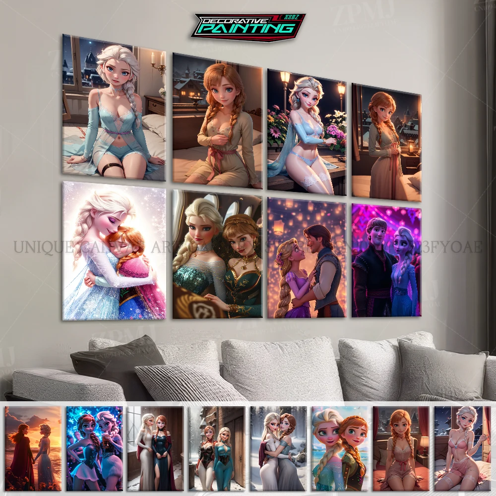 

Disney Cartoon Frozen Hd Prints Picture Kawaii Home Decor Paintings Canvas Poster Wall Artwork For Living Room Frameless Mural