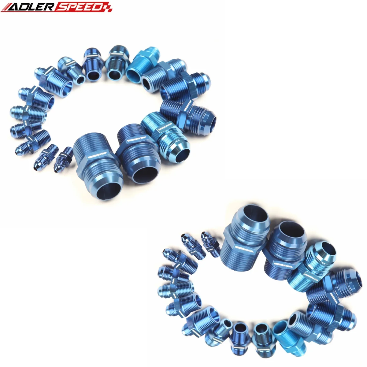 

ADLERSPEED 2 шт. прямой AN3 AN4 A6 A8 AN10 AN12 AN16 до 1/8 дюйма 1/4 дюйма 3/8 дюйма 1/2 дюйма NPT переходник для шланга синий