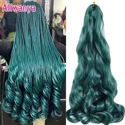 Francês Curls Traiding Hair Extensions Sintético Espanhol Curl Hair Loose Wave Spiral Curl Tranças Alta temperatura para mulheres negras