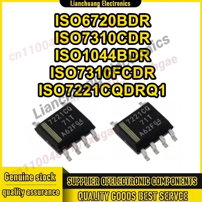 ISO1044BDR ISO6720BDR ISO7310CDR ISO7310FCDR ISO7221CQDRQ1 ISO1044 ISO6720 ISO7310 ISO7221 ISO IC Chip SOP-8 100% nuevo Original