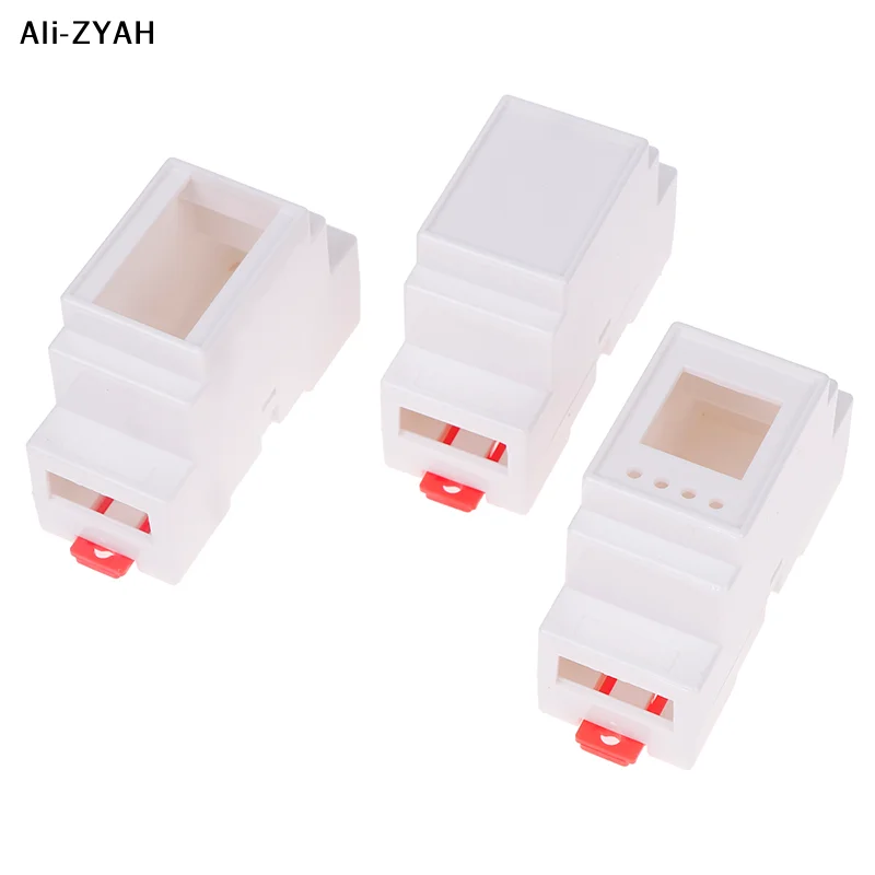 【Z】1PC DIN Rail PLC Junction Box Plastic Electronics Box Project Case 4Colors 88x37x59mm 35-Rail Mounting Instrument Housing view 2
