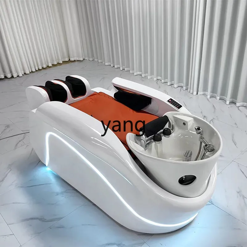 C X Hair Salon Automatic Massage Couch Barber Shop Shampoo Chair Simple Multi-Functional Club Smart Massage