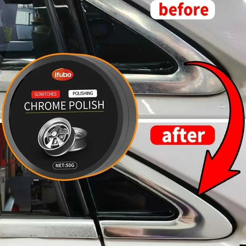 

Хромированная восстанавливающая паста для автомобиля, колеса, дверной ручки, окна, полировки металла, ухода за автомобилем. Удалить ржавчину