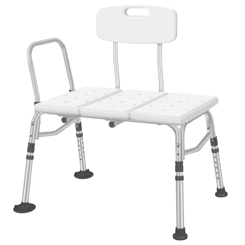 Tub Transfer Bench for Bathtub Shower Seats Lightweight Shower Bench with Non-Slip Bath Seats with Armrest and Backrest