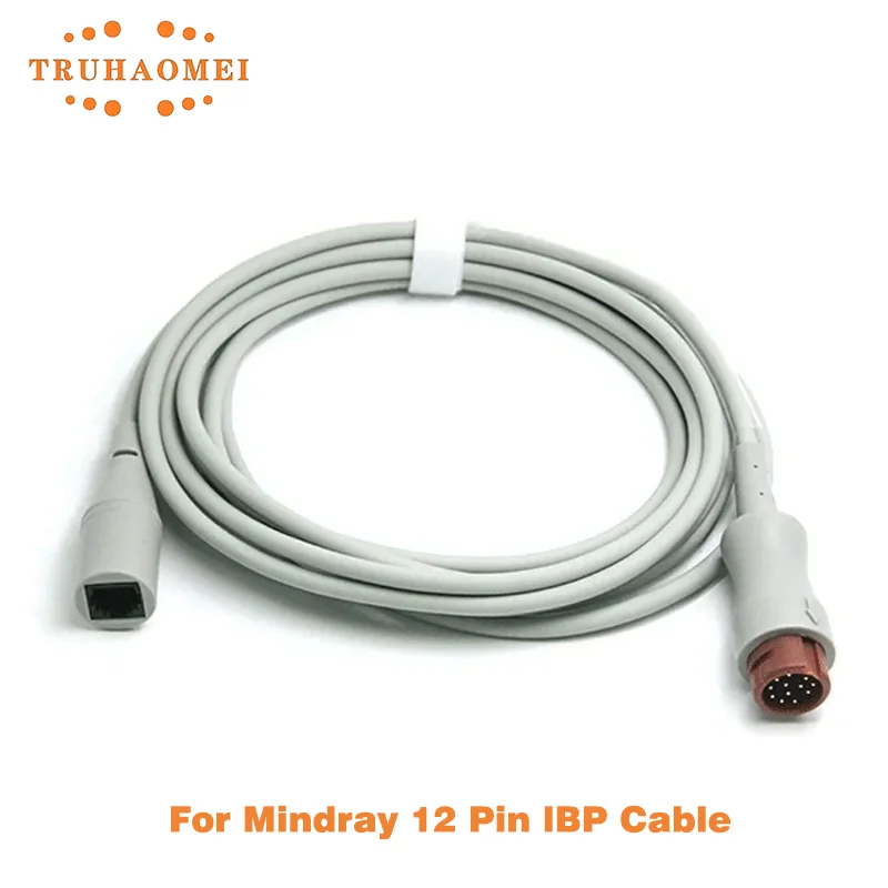 12 Pin To Utah IBP Transducer Adapter Cable For Mindray PM7000 PM8000 T5 T8 Patient Monitor