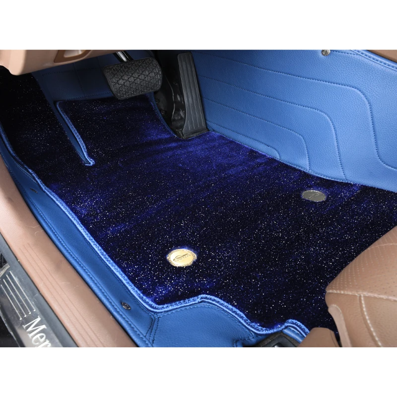 Good Quality Custom Logo Finely Processed Waterproof Starry Blanket Car Floor Mat For Sale