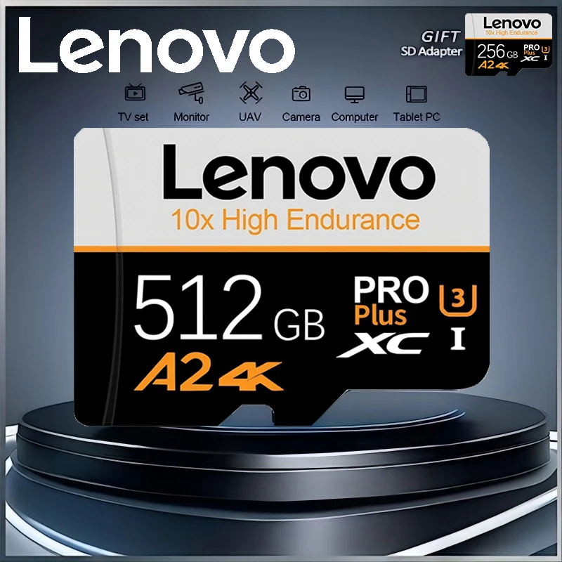 Lenovo Universal Micro TF SD TF Cards Memory Card SD Cards 512GB 256GB Broad Compatibility U1 64GB 32GB for PC / GoPro