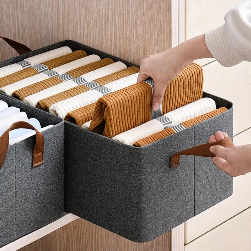 Thicken Clothes Organizer Pants Sweater Storage Cabinets Drawers Organizer Jeans Storage Box Wardrobe Clothes Organizers