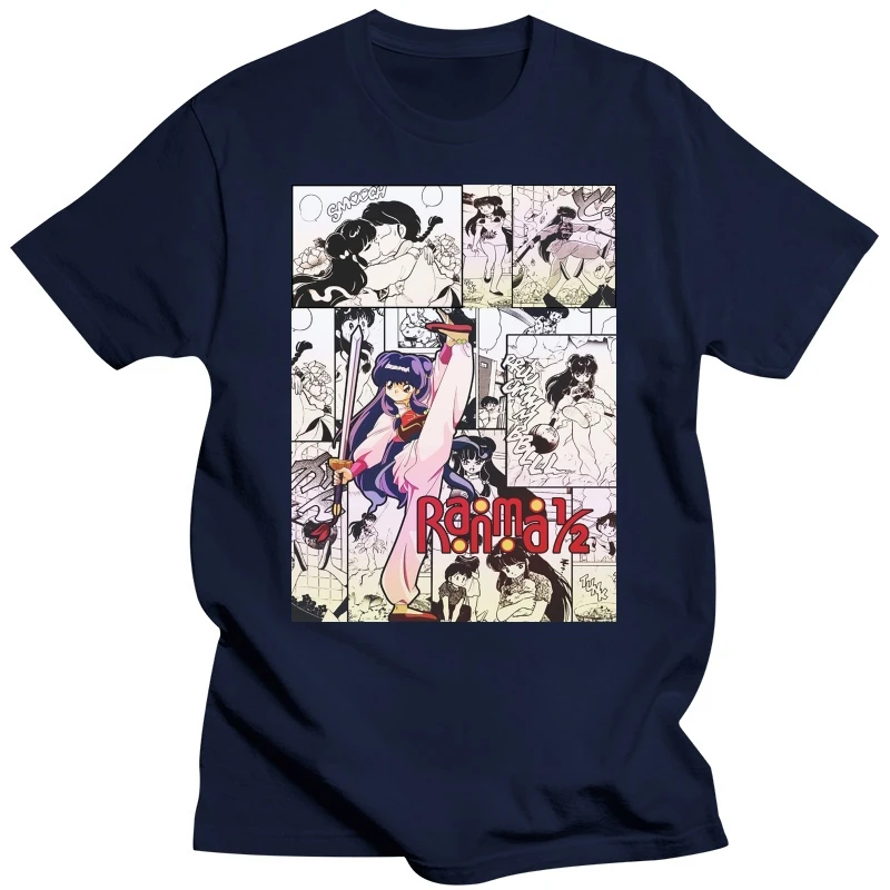 Ranma 1/2 Shampoo Rumiko Takahashi Manga Strip Anime Tshirt T-Shirt Tee ALL SIZE2019 fashionable Brand 731%cotton Printed Round