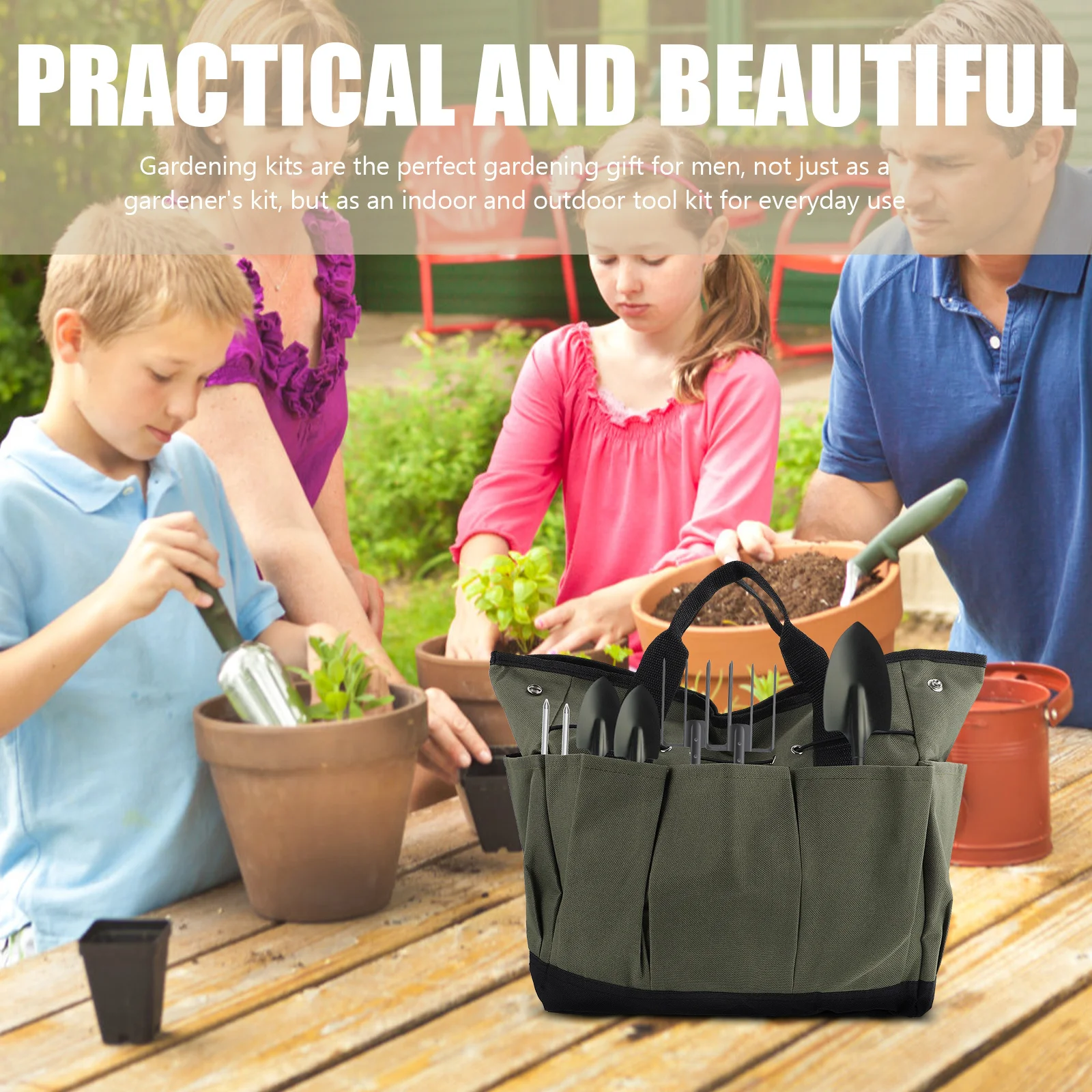 Сумка для садовых инструментов, эффективное решение для хранения, несколько рабочих, садовников, обслуживающих персонала, подарочный органайзер, сумка для садовых инструментов