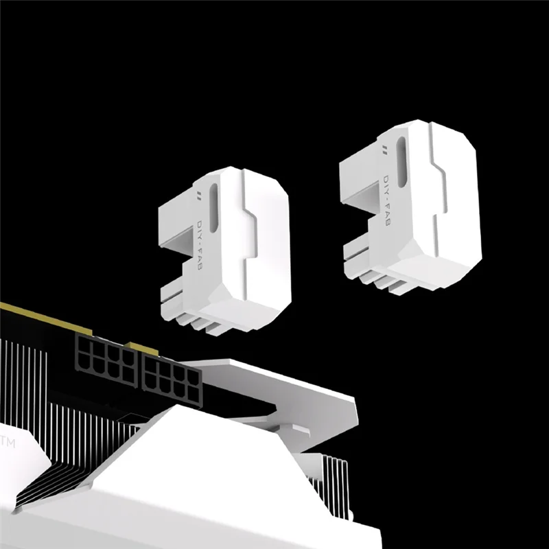 Qy-8-Pin Pcle 3.0 GPU Power Adapter 180 Degree Connector Power Adapter Converter For Desktops Graphics B