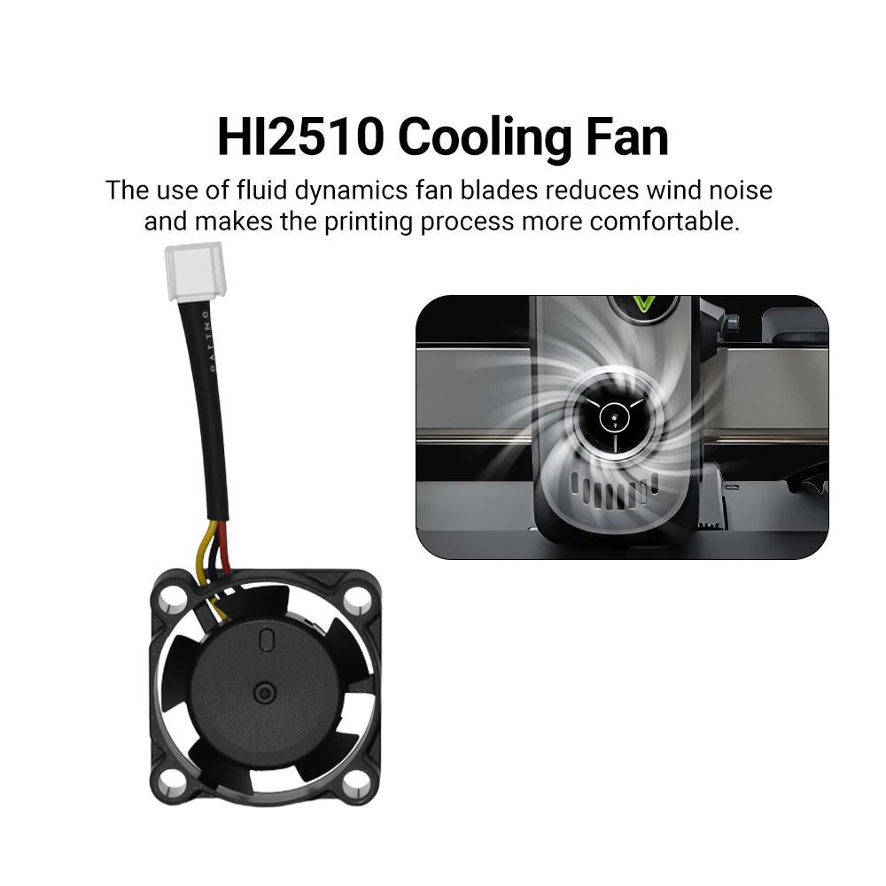 2510 مروحة محورية بدون فرش مزدوجة كروي تيار مستمر 24 فولت مروحة لـ CR-10SE/Ender3 V3 SE/V3 KE/ HI 5 فولت لمختبر بامبو P1P/X1C A1/A1 mini #5