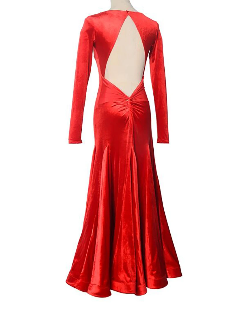 Ballsaal Wettbewerb Tanz Kleider Frauen Einfache erweiterte Walzer Flamenco Tanzen Rock Dame Hohe Qualität Standard Ballsaal Kleid