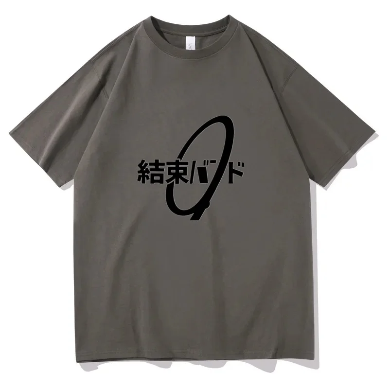 Cos BOCCHI THE ROCK! Hitori Gotoh Ijichi Nijika Fashion Casual O-neck Short Sleeves Streetwear Tees Unisex Anime Print T-Shirt