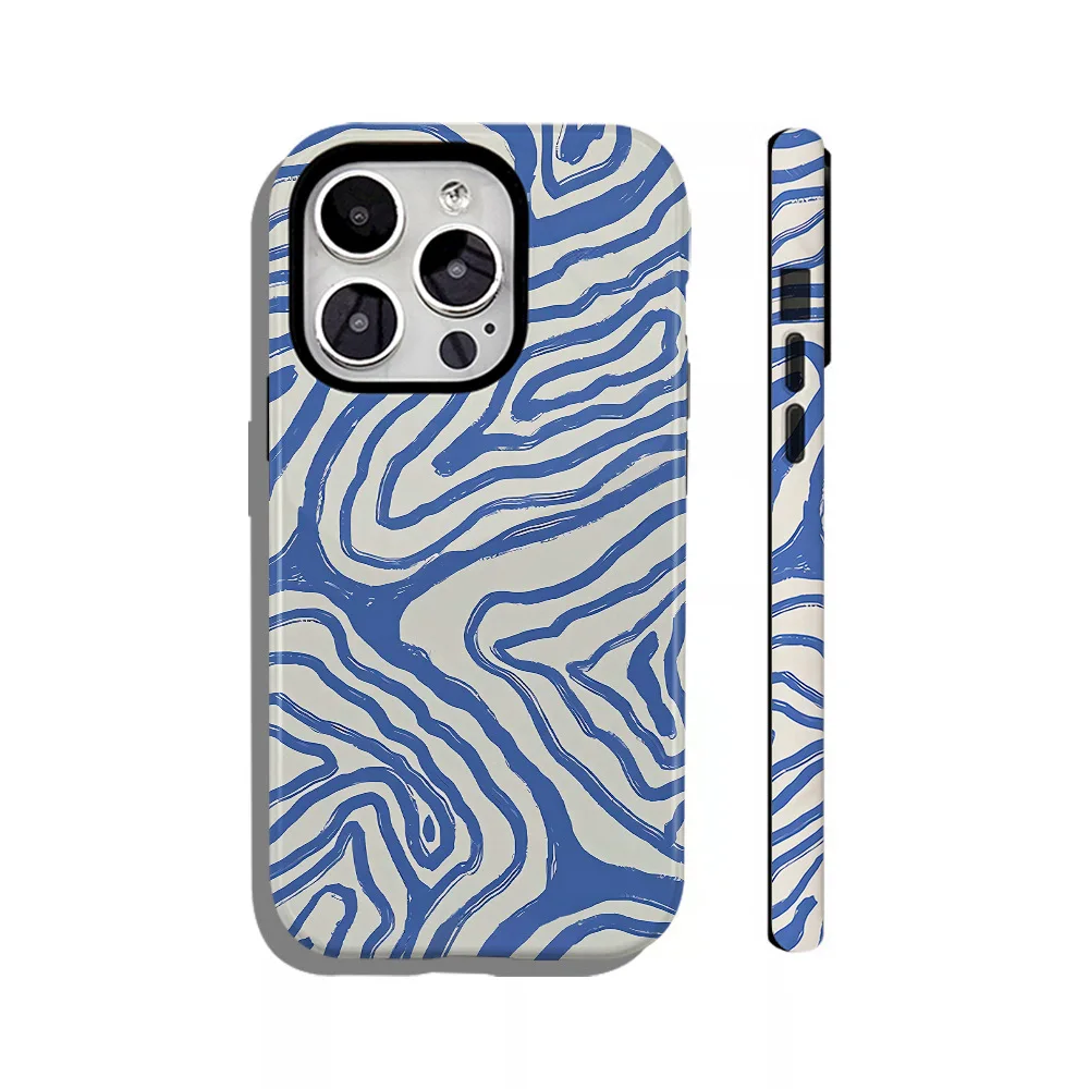 Artistic irregular pattern phone case, suitable for iPhone 17, 16, 15, 14, 13, 12, 11 and other models