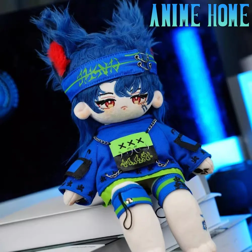 Plushie Monster Handsome Cool Boy 30cm Doll Toy Bone Body Plush Removable Rubber Band Ear Original Cartoon Cosplay Kids Gift