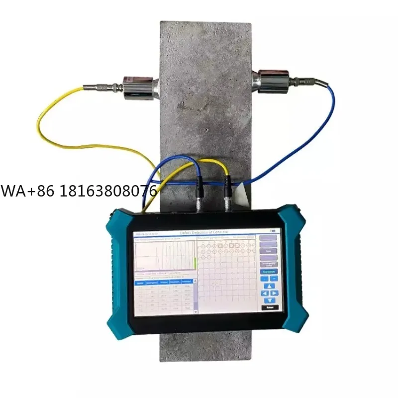 Ultrasonic Pulse Velocity Tester NDT Concrete Testing Instrument For Void Crack Internal Defect & Structure Uniformity