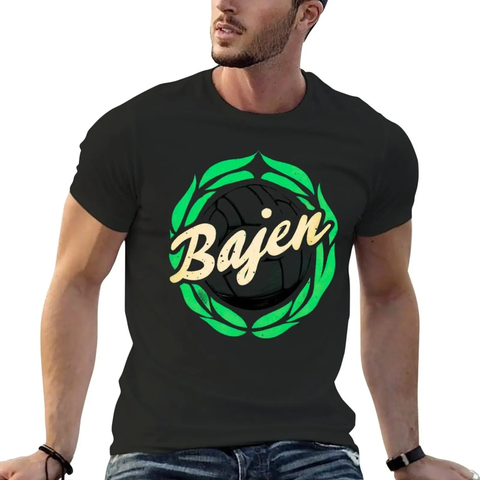 

Bajen Nation T-Shirt graphics vintage anime shirt Blouse Aesthetic clothing Men's cotton t-shirt
