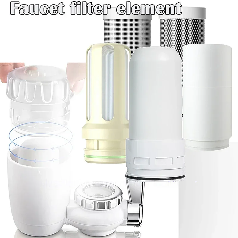 Water Filter Kitchen Faucet Tap Water Purifier Activated Carbon Tap Cleaned Replaced Chlorination Reducing Water Filter