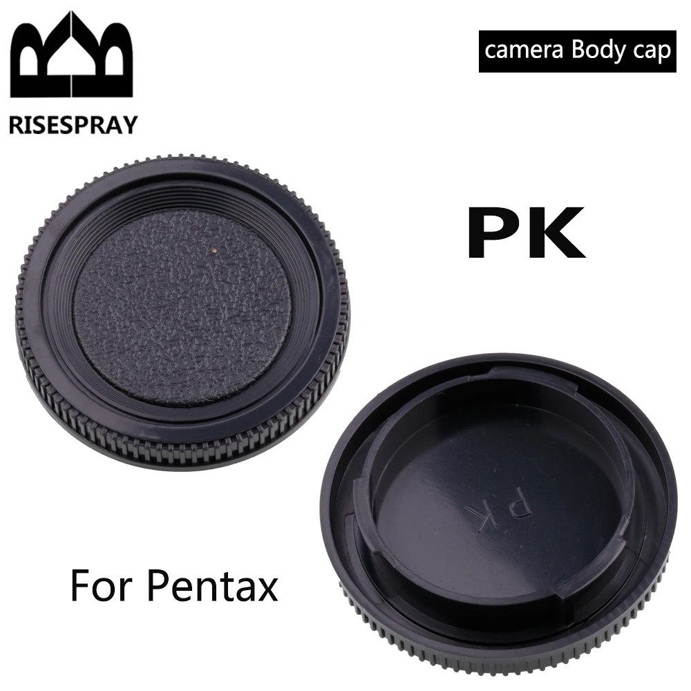 For Pentax K mount Lens Rear Cap / Camera Body Cap Plastic Black Lens Cap Cover Set PK for Pentax K1 K5 K10 K20 etc.