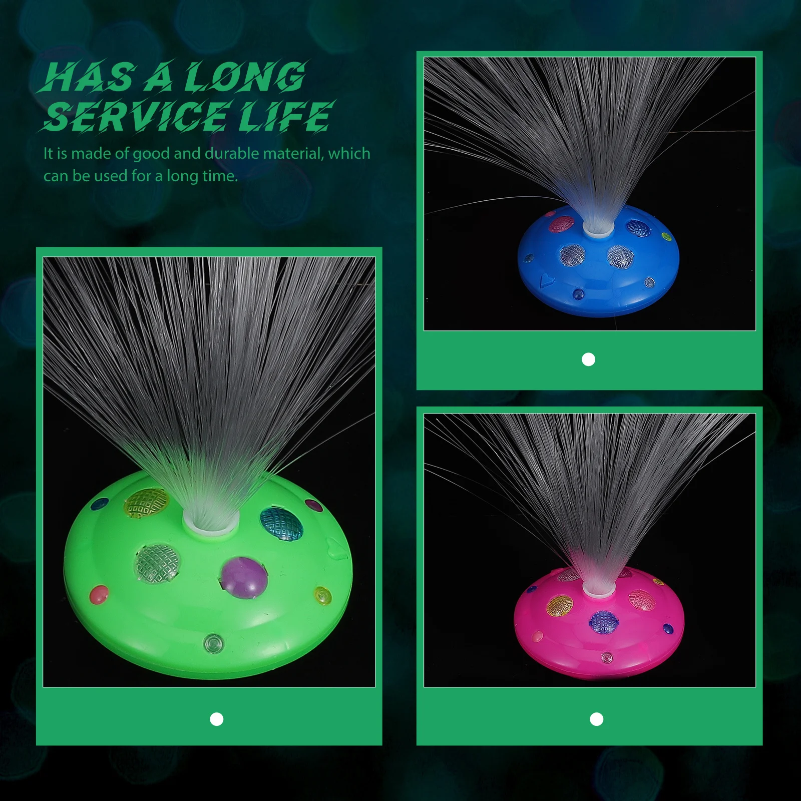 مجموعة واحدة من مصابيح الألياف الضوئية الأنيقة على سطح الطاولة مصباح ليلي ديكور لغرفة النوم وغرفة الحفلات وسطح المكتب مصباح جو للديكور #5