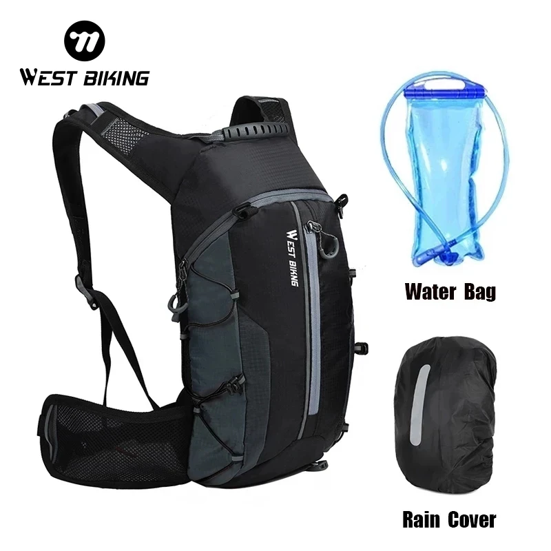 WEST BIKING Bike Bags Portable 10L/16L Waterproof Ultralight Backpack Outdoor Sport Climbing Hiking Pouch Hydration Backpack