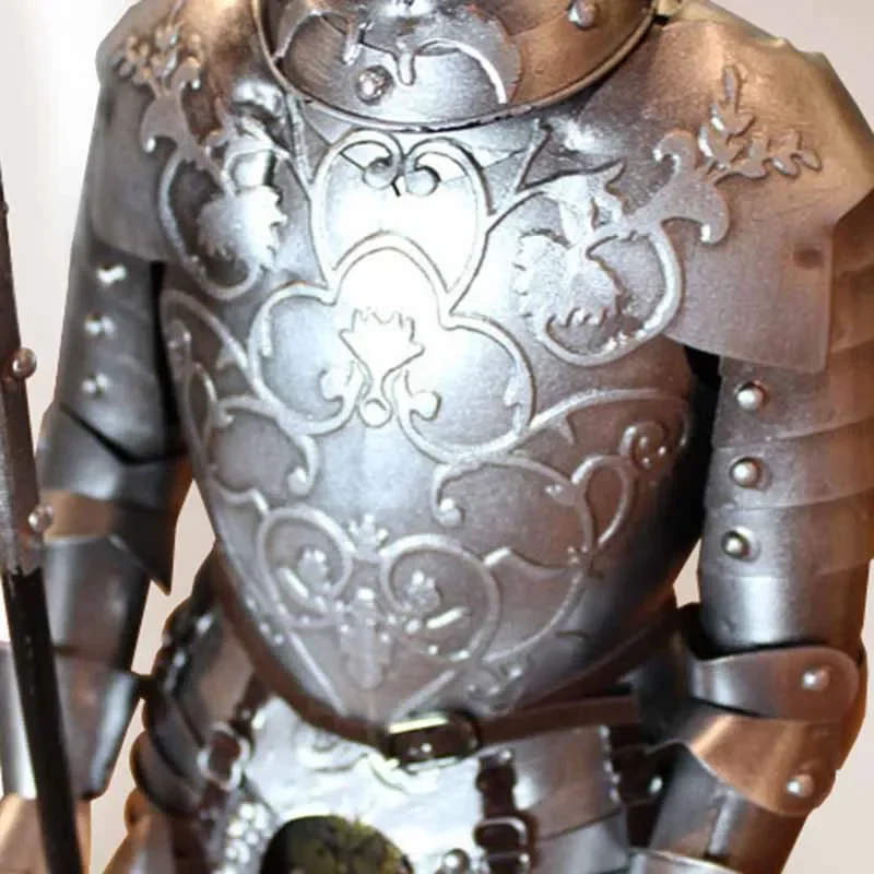 Miniatures Knight Armor Figurines Interior Desktop Sculptures Retro Medieval Home Decorations Creative Living Room Ornaments - view 4