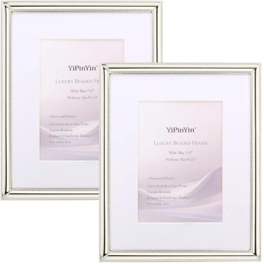 

Элегантные позолоченные фоторамки (2 шт.) с классической бисерной отделкой, настоящим стеклом спереди и бархатной подкладкой сзади. Идеальный подарок и ценное украшение.