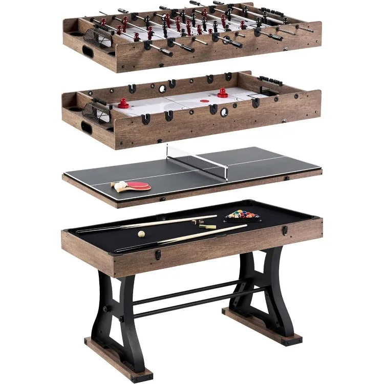 Multiple Styles Pool Tables with Complete Billiard Accessory Sets, Perfect for Family Game Rooms