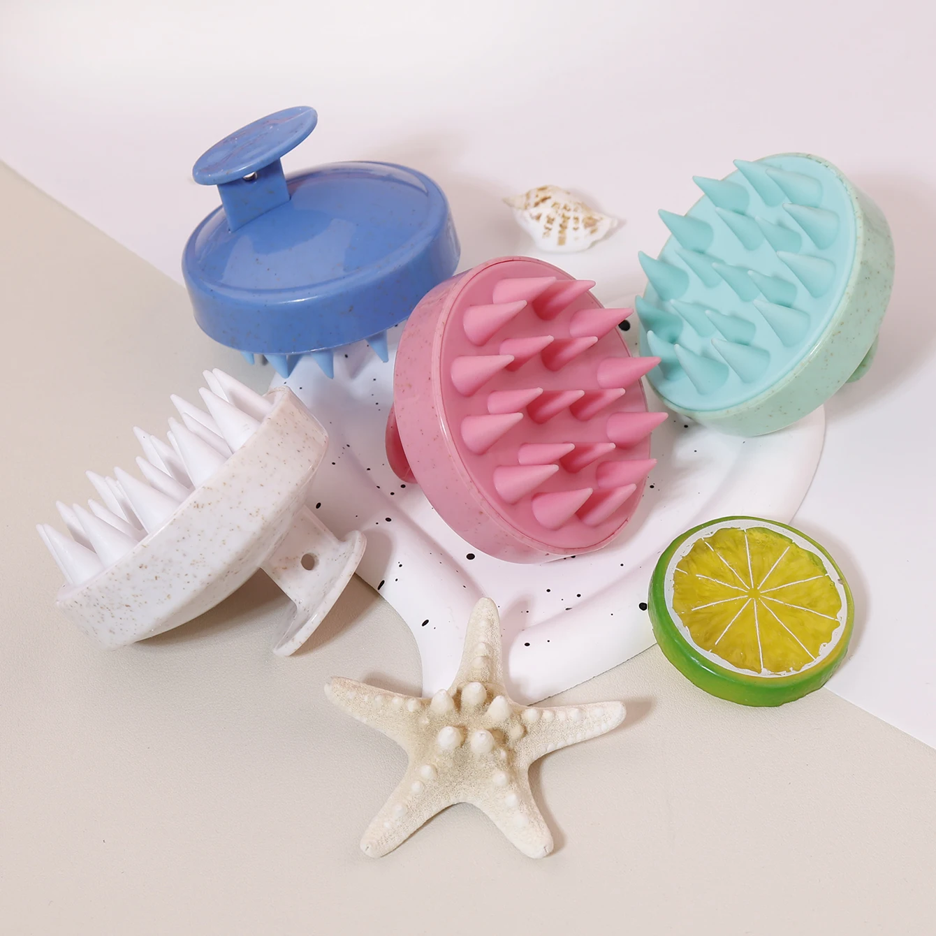 

1/2/3/4/6pcs hair and scalp massage brush, scalp care brush，Special for real hair wigs