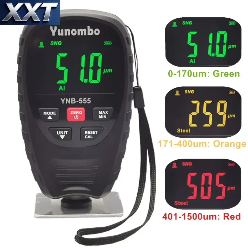 XXT Portable Digital Coating Thickness Tester ABS Housing Car Paint Film Thickness Measuring Device Garage Use
