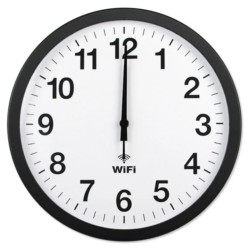 Smart WIFI Automatic Time Synchronization Network Clock Mute Wall Clock Modern Minimalist Home Clock Living Room Decorate