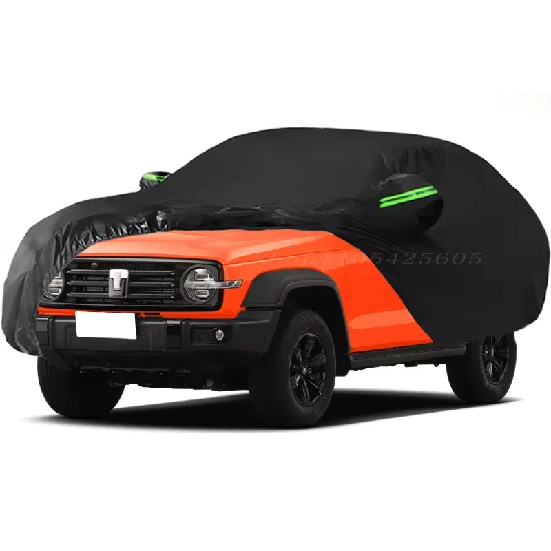 

For TANK 300 Car Cover Outdoor Sun Shade Rain Snow Dust Frost Resistant Anti-UV Cover Waterproof All Weather for Automobiles