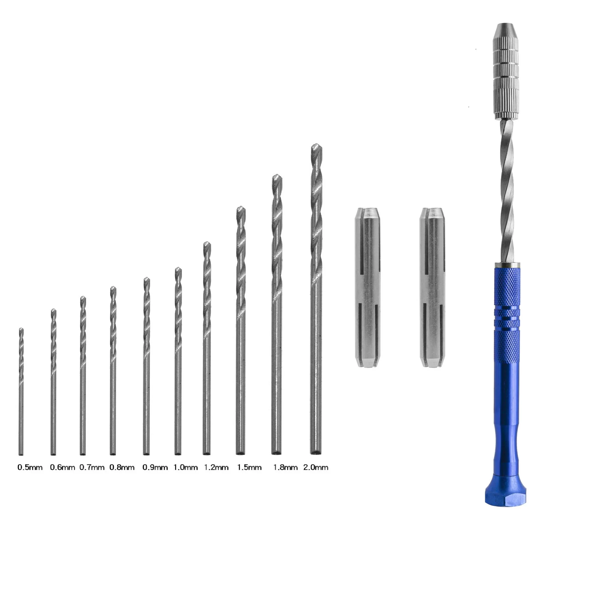 Extended Length Drill Semi-automatic Hand Drill For Precise Crafting Effortless Pressing Action 0.5mm To 3mm Capacity