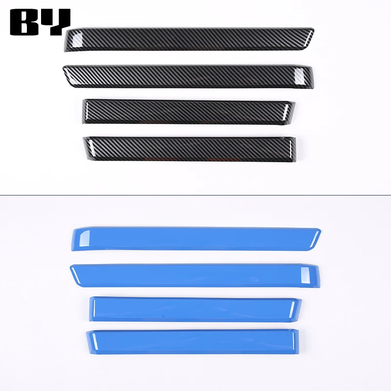 Fit for Toyota Tacoma 2024 ABS Carbon Fiber Interior Car Door Armrest Decoration Cover Trim sticker car accessories