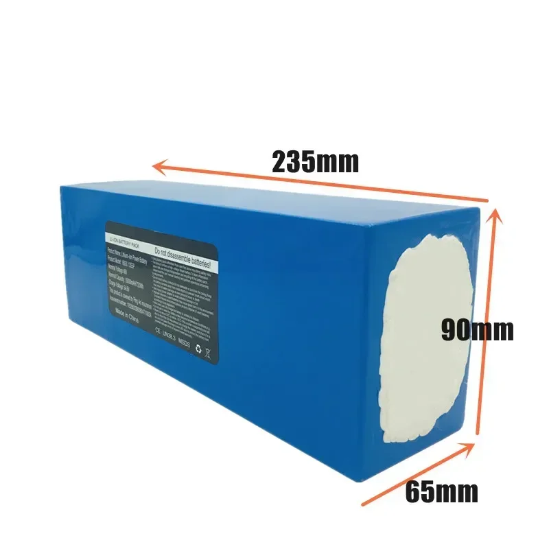 48V 15Ah 18650 Lithium Battery 13S5P 1000W Scooter Battery Pack 48V 15AH Electric Bike Battery+54.6V 2A Charger