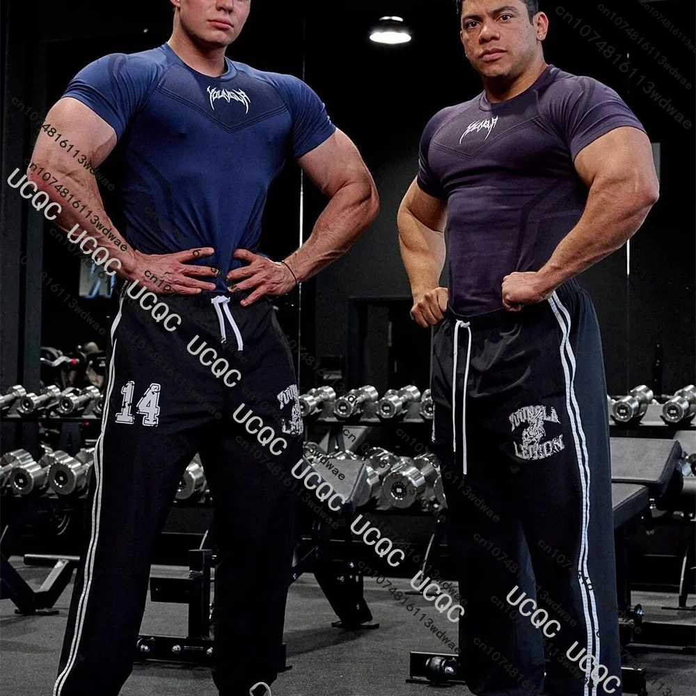 

Новые мужские спортивные штаны для спортзала, фитнеса, бега, баскетбола, тренировок, повседневные брюки, быстросохнущие дышащие эластичные повседневные брюки