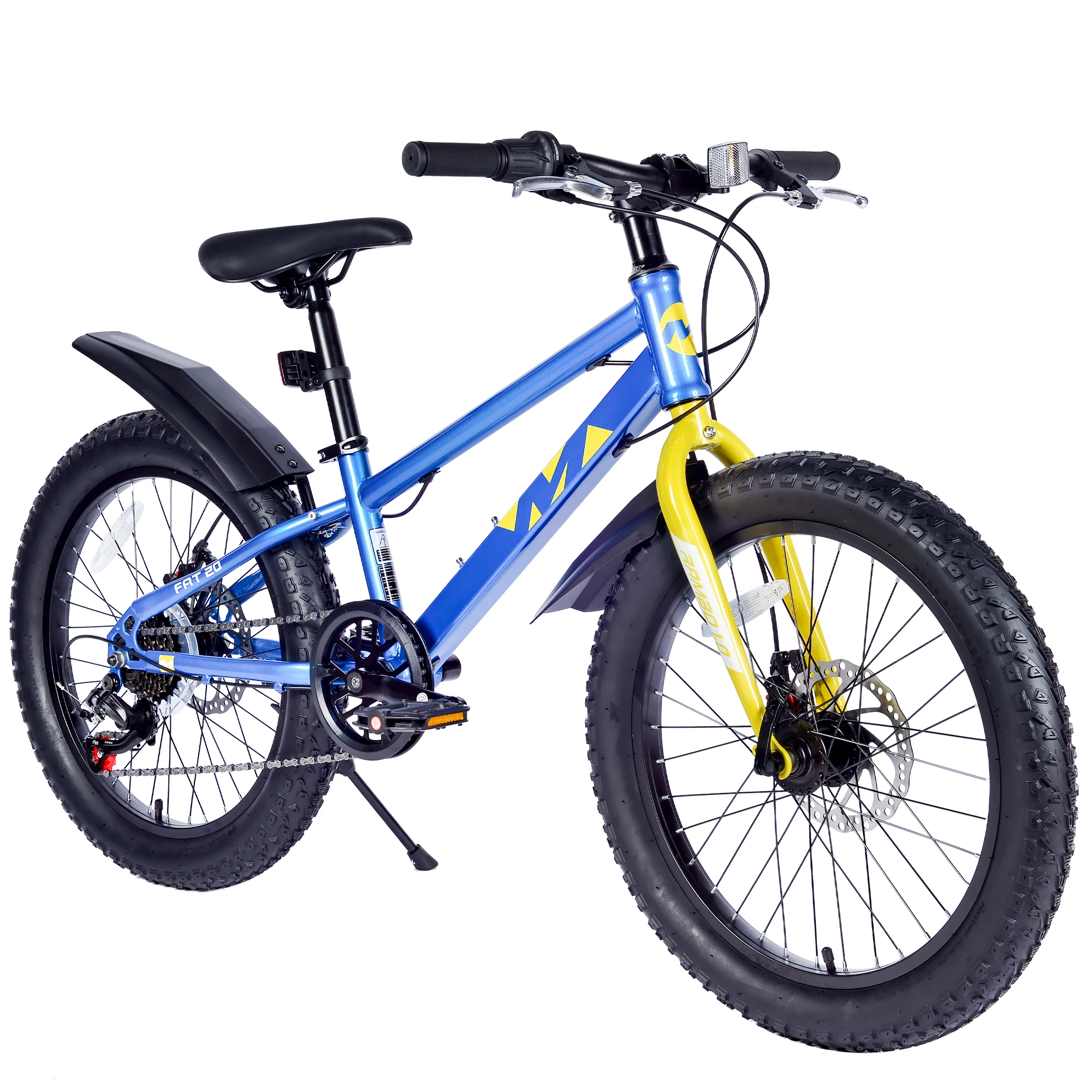 

ZUKKA Mountain Bike 20 Inch 3" Wide Fat Tire Snow 3 Colors Mountain Bikes 7 Speeds Kids Teen Student Men Women Bicycles