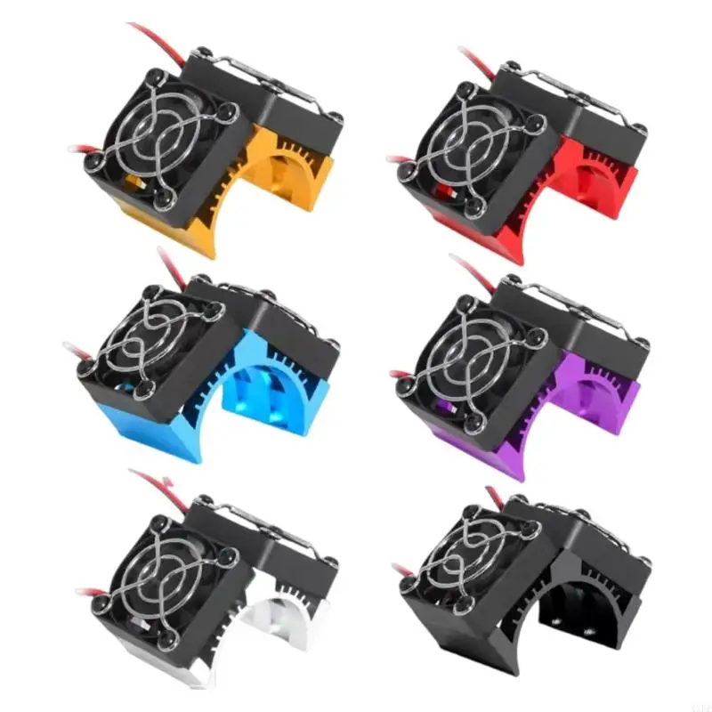 

1/8 Scale Remote Control Motor Heatsink Double Fan Cooling System Modified Kits