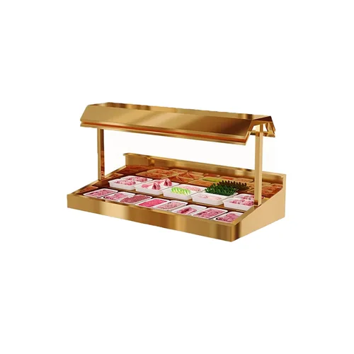 Mesa De Buffet Con Hielo Integrado, Nevera Para Mariscos,