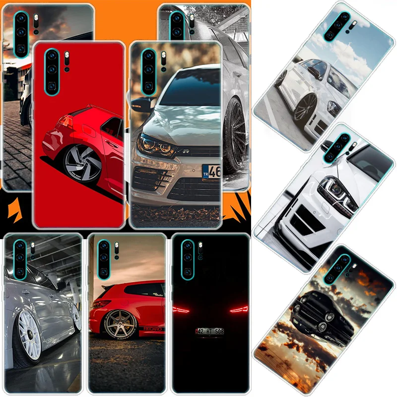 Custodia per telefono Sport Car Golf 7 per Huawei Mate 40 Pro 30 20 Lite 10 Huawei P30 Lite P50 Pro P40 P20 P10 Cover Coque