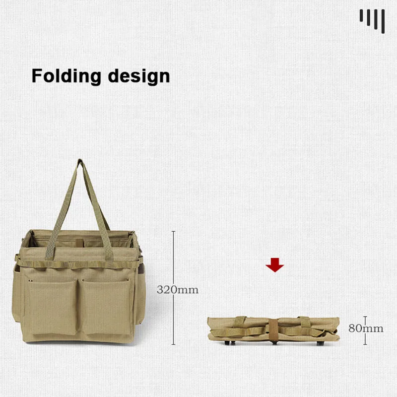 Imagem -06 - Grande Capacidade Multifuncional Camping Bolsa Outdoor Tool Box Storage Pack Piquenique Suprimentos Travel Bolsa Novo 2023