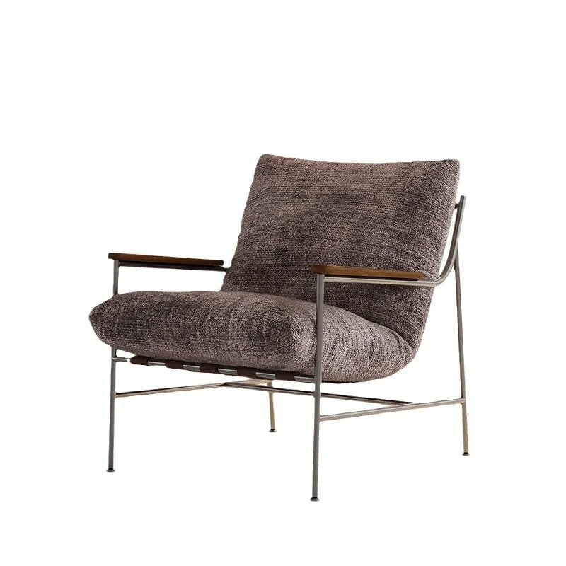 

Single sofa chair Genuine Fika sofa chair Designer leisure chair Reclining Modern light luxury sofa Single