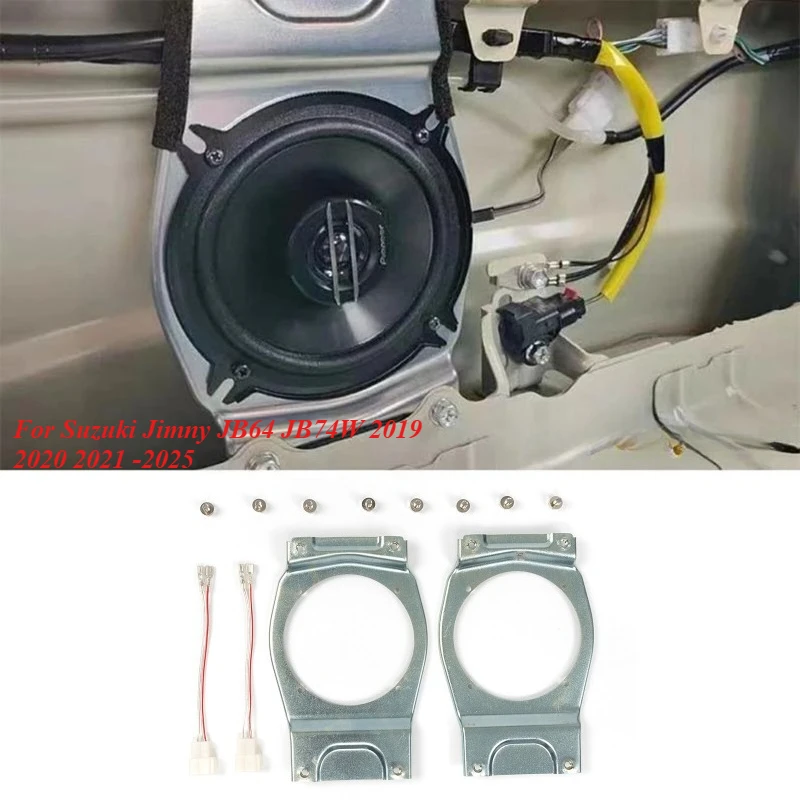 For Suzuki Jimny JB64 JB74W 2019 2020 2021 -2025 Car Rear 5 Inch Speaker Bracket Horn Bracket Kit 99197-77R10 with Wire Harness