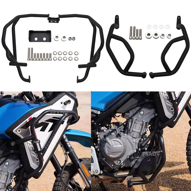 

Frame Bumper Anti-Crash Bar Anti-Fall Protection Kit Engine Protective Cover For CFMOTO 450 MT 2024 450MT Motorcycle Accessories