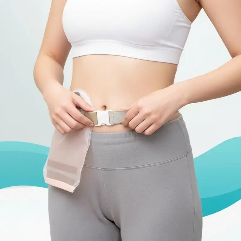 1Pcs Adjustable Stoma Reinforcement Belt Ostomy Bag Reinforced Belt Extendable Strap For Stable Ostomy Elastic Waist Belt