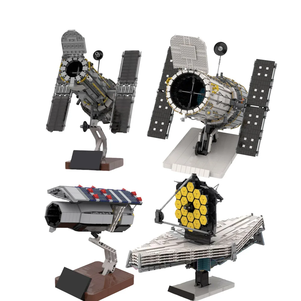 

BuildMOC Hubble Space Telescope Building Model Kit Newtonian Outer Space Observatories Telescopes Probe Science Toy Kids Gift