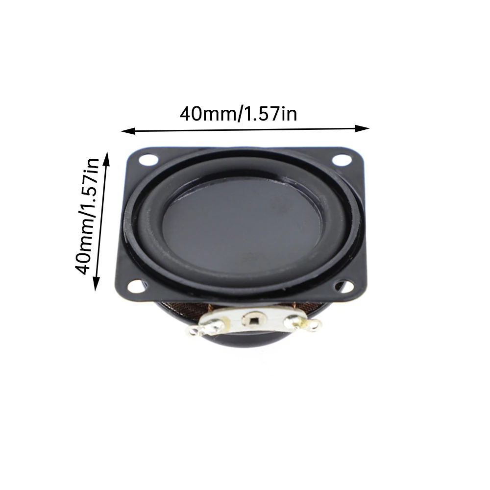 40mm Full-Range-Lautsprecher 16-Core 4Ω 5W quadratischer interner magnetischer Lautsprecher geeignet für Walkie-Talkie Bluetooth Audio